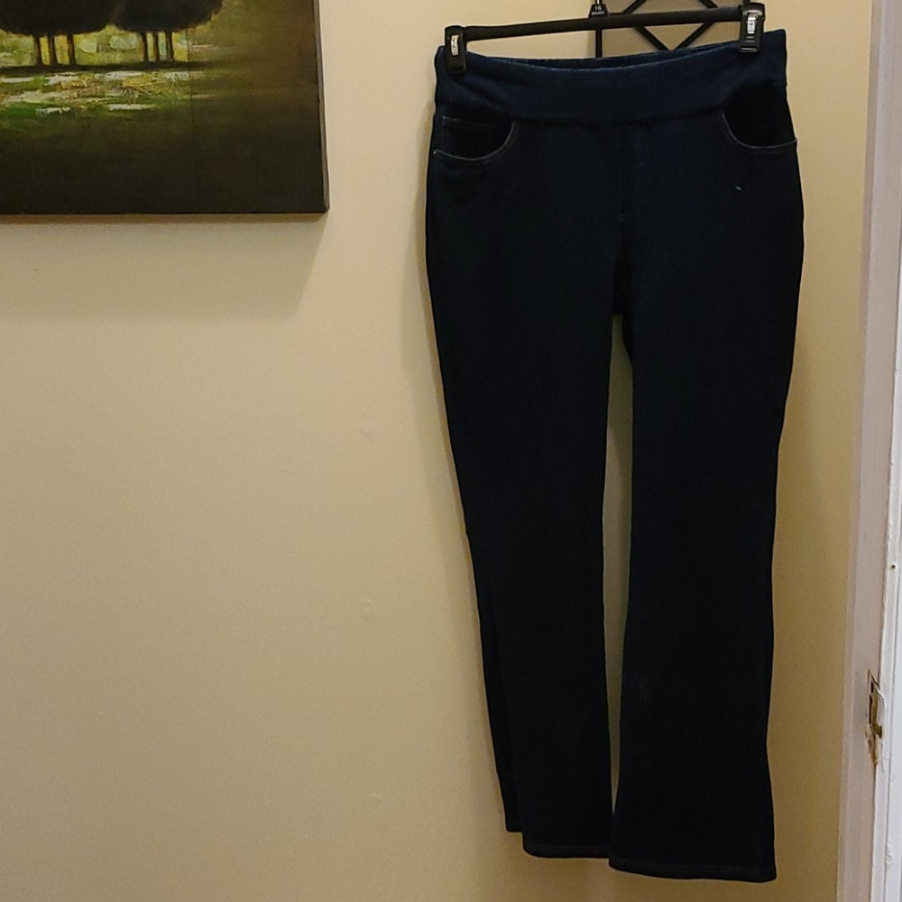 Denim & Co Stretched Flared Leg Jeans